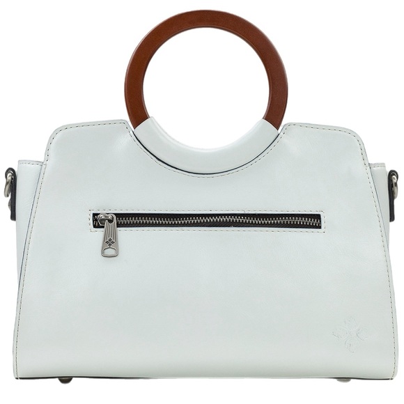 Patricia Nash Lyon Medium Leather Satchel Crossbody - Picture 2 of 14